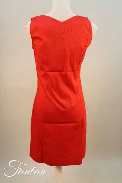Aventures des Toiles Robe rouge superlycra E19AUNI08
