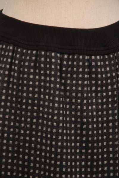 Kedziorek Jupe longue grise petits carreaux