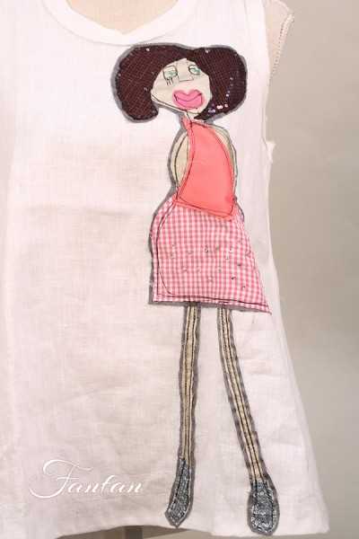 Filly Biz White tunic Girly Lady SFB16