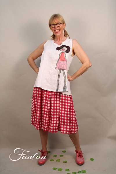 Filly Biz White tunic Girly Lady SFB16