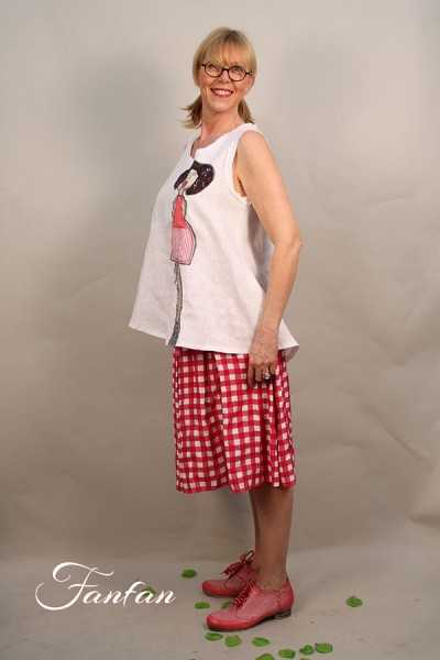 Filly Biz White tunic Girly Lady SFB16