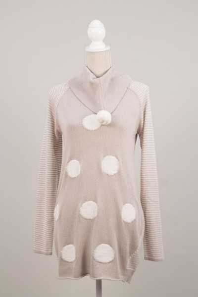 Pull Lillebut beige-écru