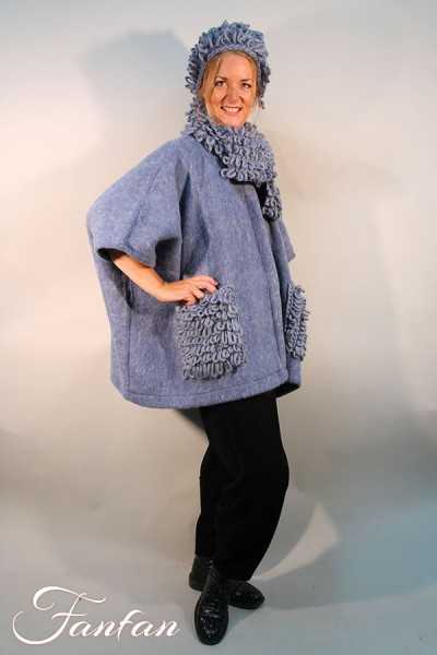 Kontessa Hat loop knitting denim