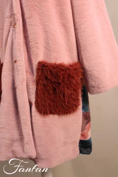 La Stampa Manteau doudoune à motif pink 6766801