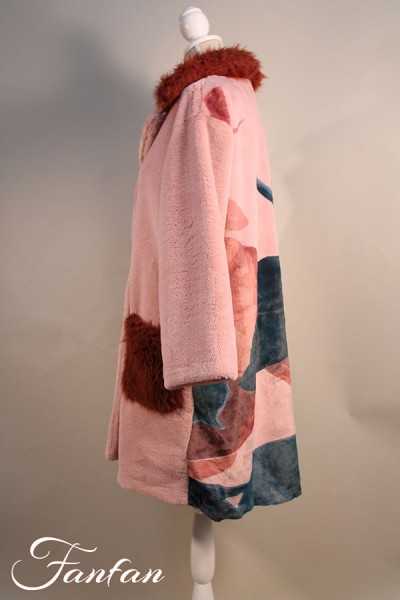 La Stampa Manteau doudoune à motif pink 6766801