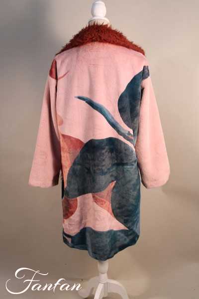 La Stampa Manteau doudoune à motif pink 6766801