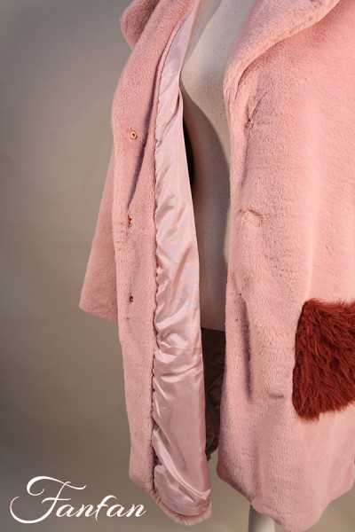 La Stampa Manteau doudoune à motif pink 6766801