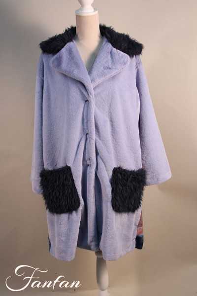 La Stampa Manteau doudoune à motif bleu 6766801