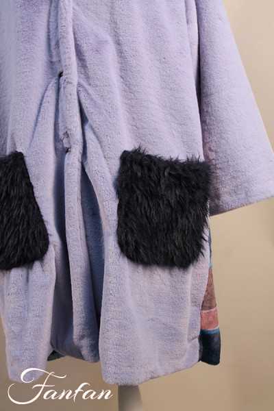 La Stampa Manteau doudoune à motif bleu 6766801