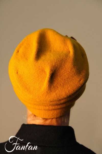 Willi Chapeau Bari ocre moutarde avec noeud