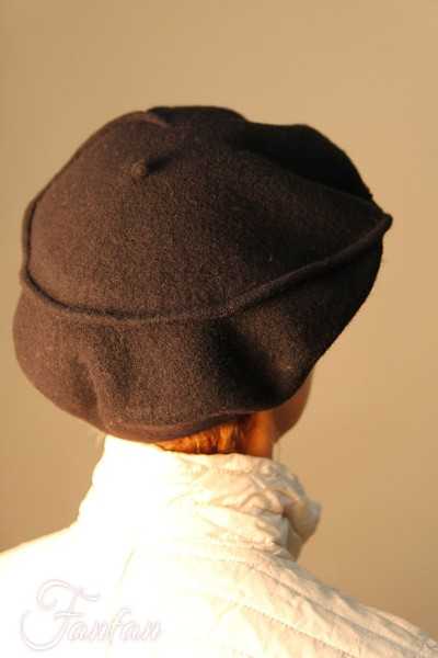 Willi Beret Gari schwarz mit Stein