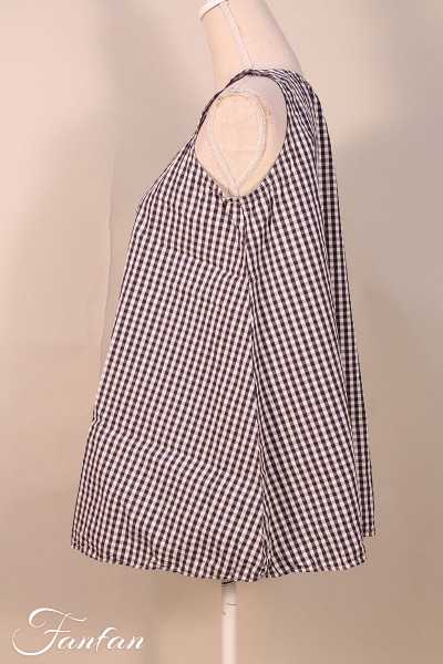 Privatsachen Top gingham Fragallig Schnee