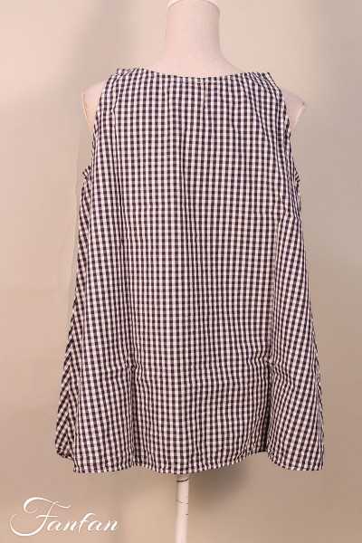 Privatsachen Top gingham Fragallig Schnee