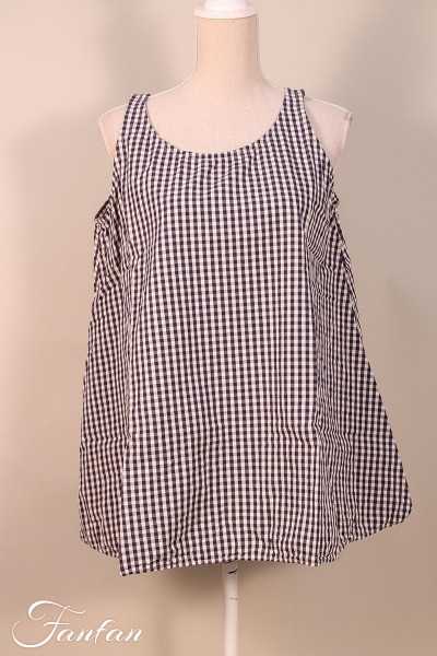 Privatsachen Top gingham Fragallig Schnee
