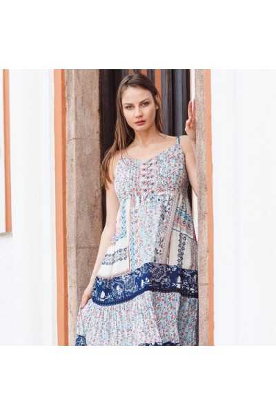 Orientique Naturally Robe à bretelles Ornos 21285