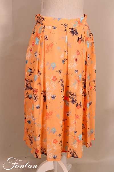 Ivko Skirt Floral pattern 201254 Peach