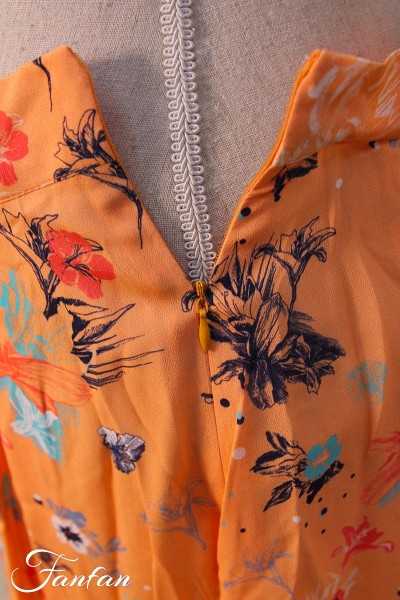 Ivko Skirt Floral pattern 201254 Peach