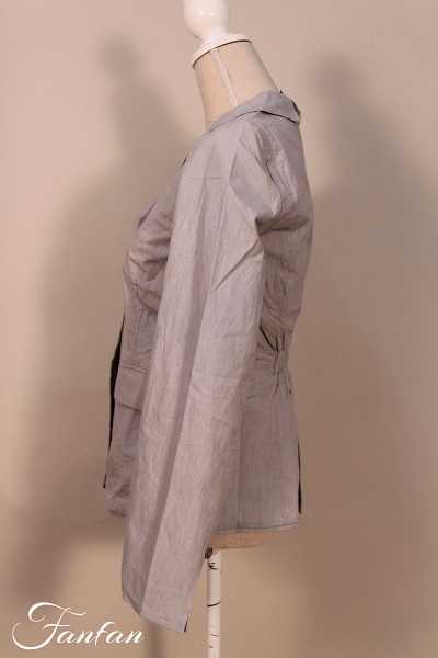 Les Filles d'ailleurs Short jacket Sand V448