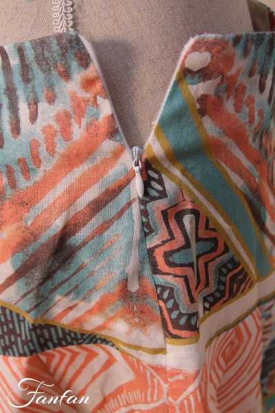 Ivko Rock mit geometrischem Muster 201353 Creme