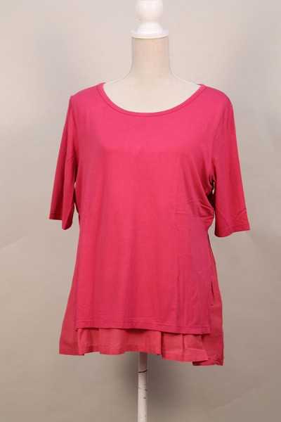 Rhum Raisin Tunique Avignon 58 Fuschia