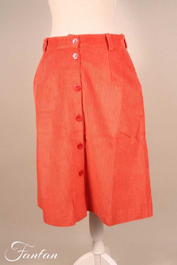 Ivko Buttoned skirt 202451 Brun Rouille