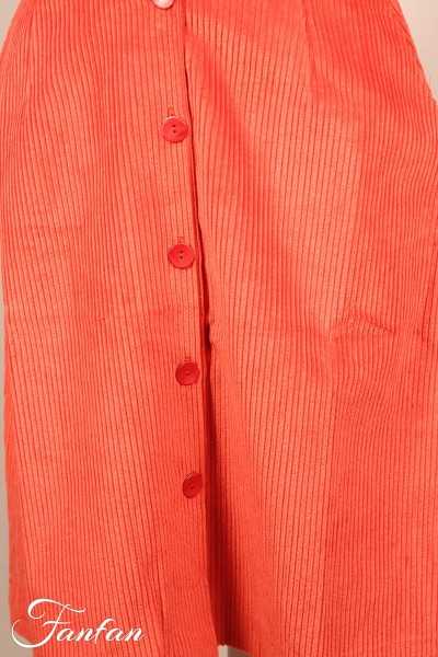 Ivko Geknöpfter Rock 202451 Brun Rouille