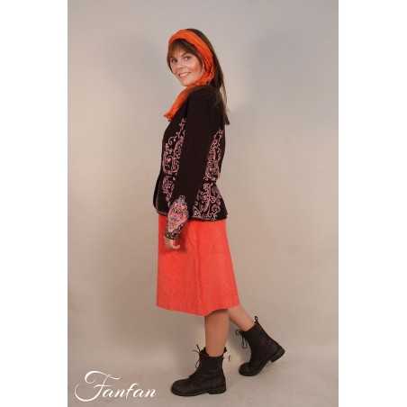 Ivko Buttoned skirt 202451 Brun Rouille