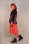 Ivko Buttoned skirt 202451 Brun Rouille