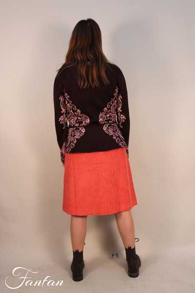 Ivko Geknöpfter Rock 202451 Brun Rouille