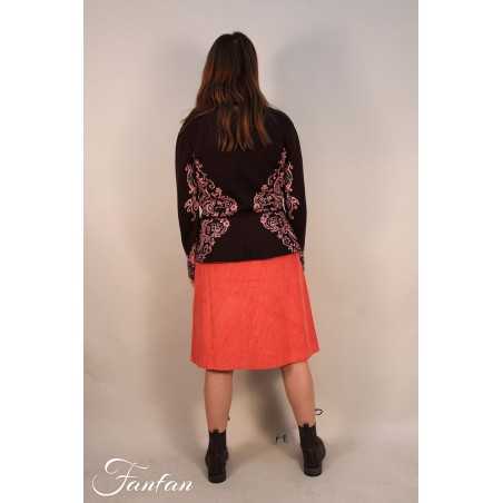 Ivko Buttoned skirt 202451 Brun Rouille