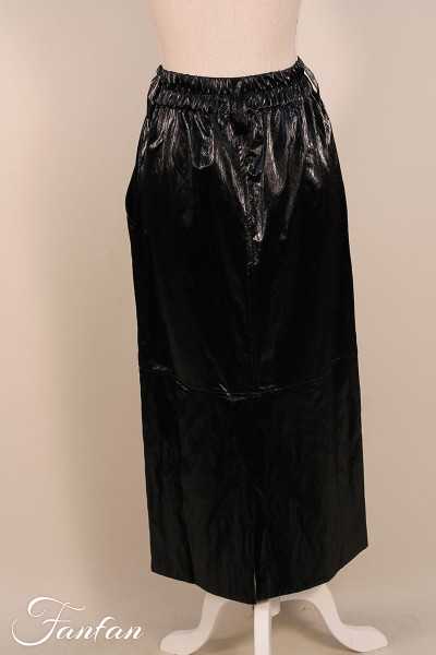 Les Filles d'ailleurs Jupe longue droite noire J563