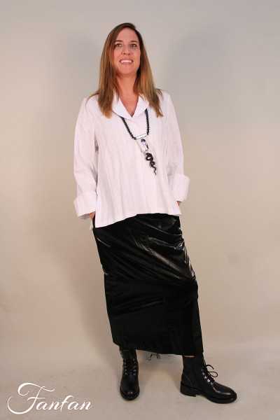 Les Filles d'ailleurs Jupe longue droite noire J563