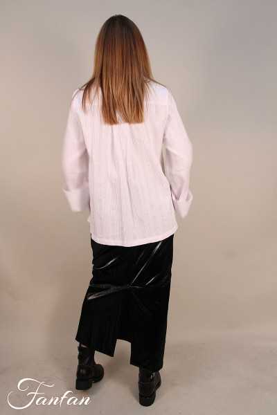 Les Filles d'ailleurs Jupe longue droite noire J563