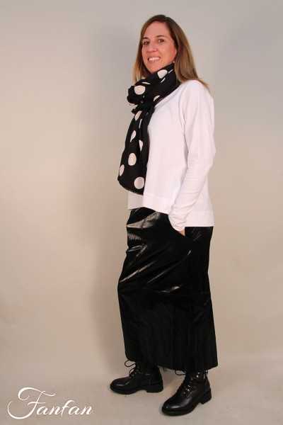 Les Filles d'ailleurs Jupe longue droite noire J563