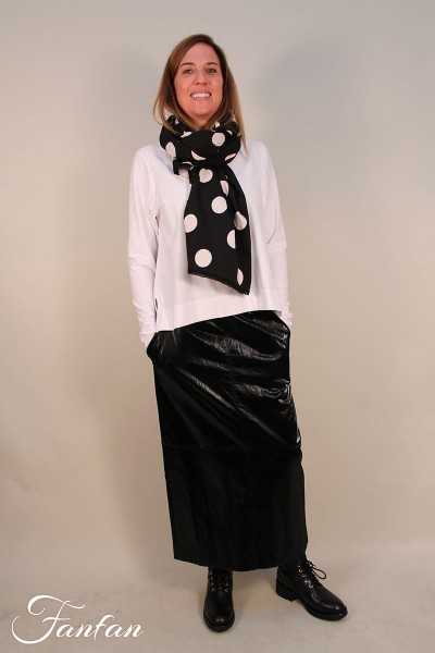 Les Filles d'ailleurs Jupe longue droite noire J563