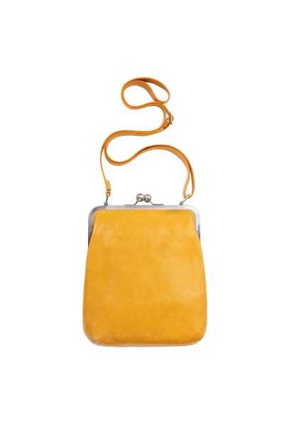 Volker Lang Sac à main à fermoir Clic Clac en cuir LOLA Vintage Salsa