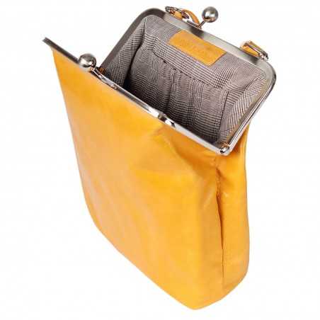 Volker Lang Sac à main à fermoir Clic Clac en cuir LOLA Vintage Salsa