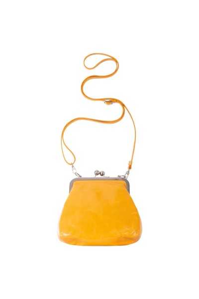 Volker Lang Petit sac à main bourse GRETA à fermoir Clic Clac Vintage Salsa