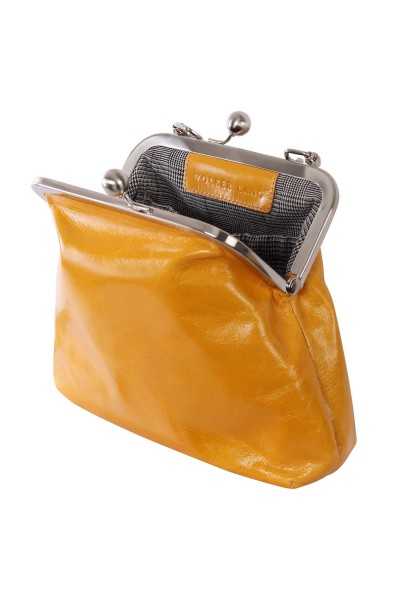 Volker Lang Petit sac à main bourse GRETA à fermoir Clic Clac Vintage Salsa