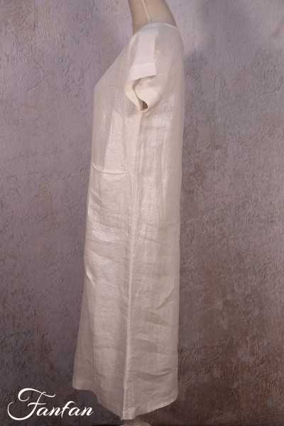 Kokomarina Dress Tanzanite Esat satin ecru