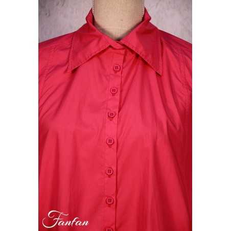 Les Filles d'Ailleurs Robe chemisier Pink R806