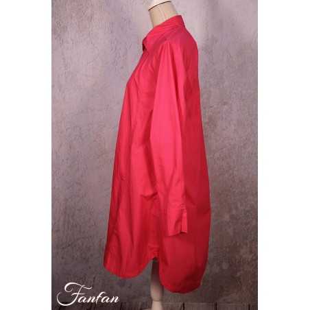 Les Filles d'Ailleurs Robe chemisier Pink R806