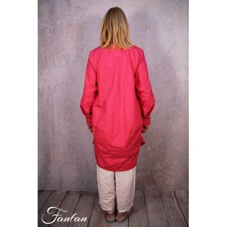 Les Filles d'Ailleurs Robe chemisier Pink R806