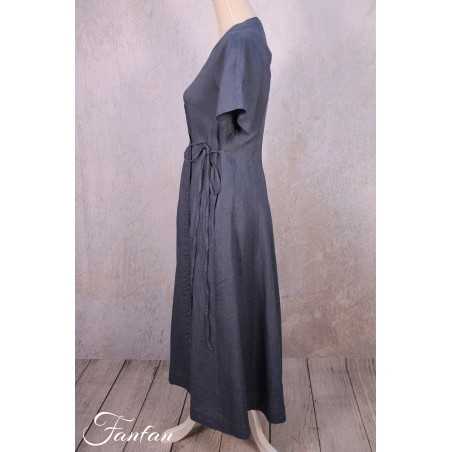 Les Filles d'Ailleurs Robe portefeuille Blue R800