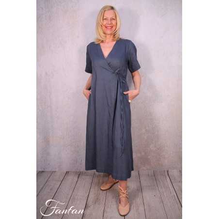 Les Filles d'Ailleurs Robe portefeuille Blue R800