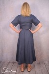 Les Filles d'Ailleurs Robe portefeuille Blue R800