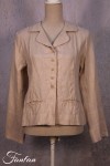 Les Filles d'Ailleurs Veste en lin Sand V457