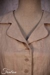 Les Filles d'Ailleurs Veste en lin Sand V457