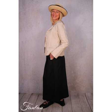 Les Filles d'Ailleurs Veste en lin Sand V457
