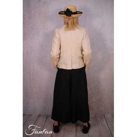 Les Filles d'Ailleurs Veste en lin Sand V457